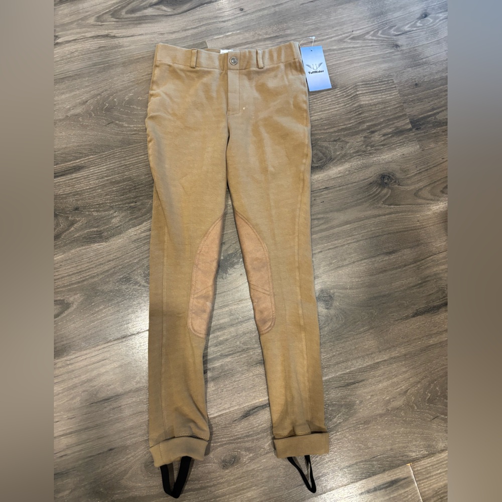 Tuff Rider Tan Kids Riding Pants Size 12